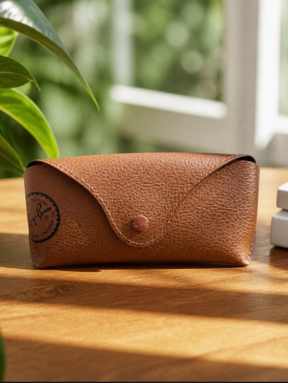 Ray-Ban Tan Sunglasses Holder